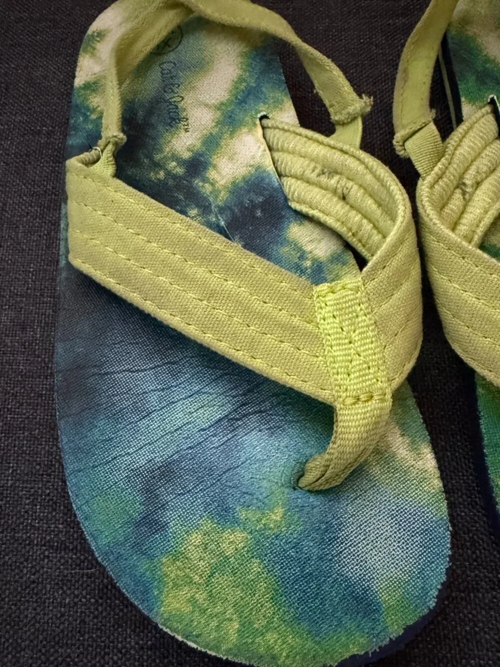 Toddler Tie Dye Flip Flop Sandals, Size XL 11/12